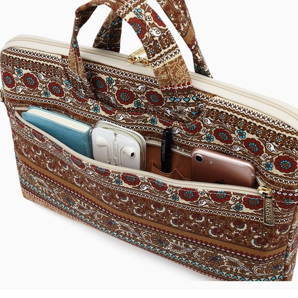 New DACHEE Bohemian Print Laptop Shoulder Bag Padded - Picture 6 of 9